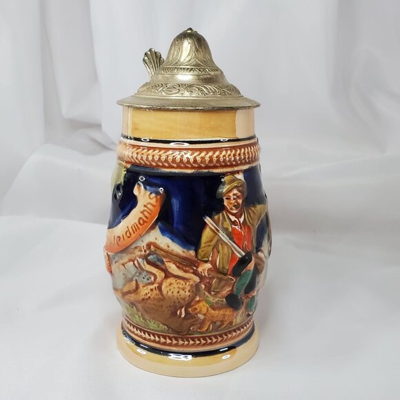 VTG Weidmann's German Beer Stein Markings 5239 Germany 6 5/8" With Pewter Lid - Picture 13 of 13